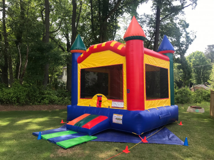 Colorful Moonwalk Bounce House